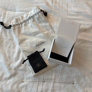 Mejuri Solo Diamond Gold Chain Bracelet